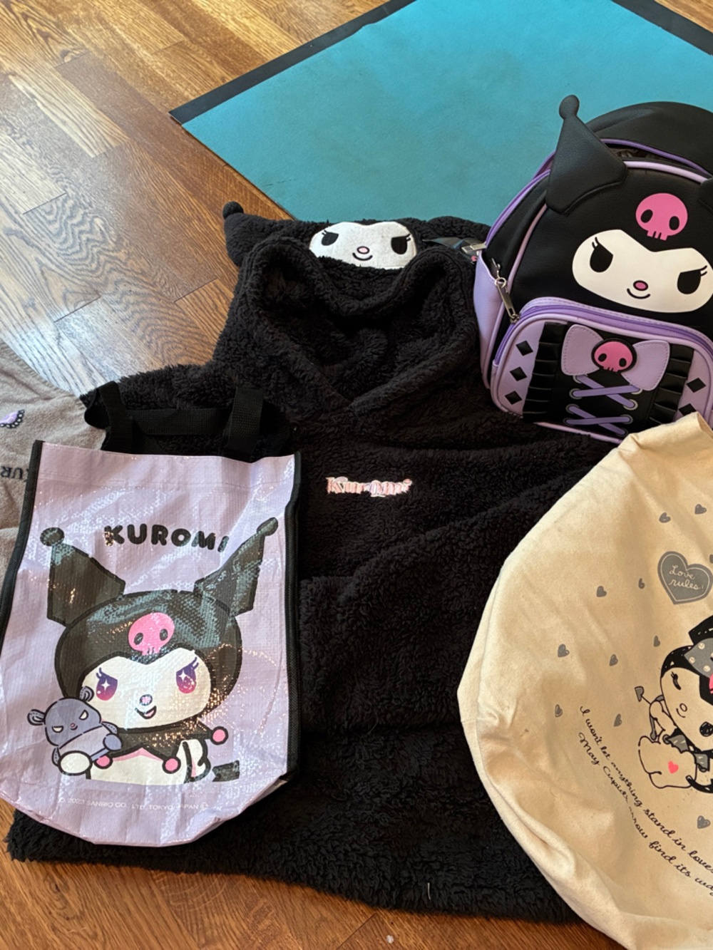 Kuromi Character Bundle - Black & Lavender Accessories